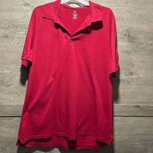 Tall Men Burgundy Polo shirt, size 3XLT.